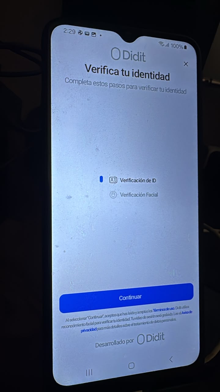 Real Didit KYC verification